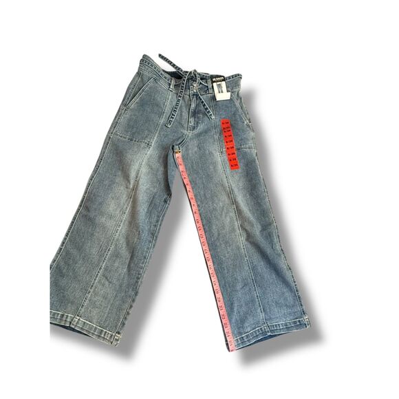 NWT Hudson Wide Leg Belted Wide-Leg Ankle Jeans Size 8 - Picture 4 of 6